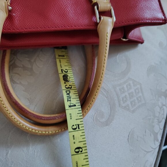 Dooney And Burke Tomato Red Wexford Leather Janine - Picture 11 of 12